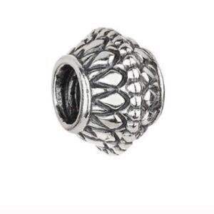 Pandora Retired Dandelion Unique Spine Charm Silver Sterling 925 Bead